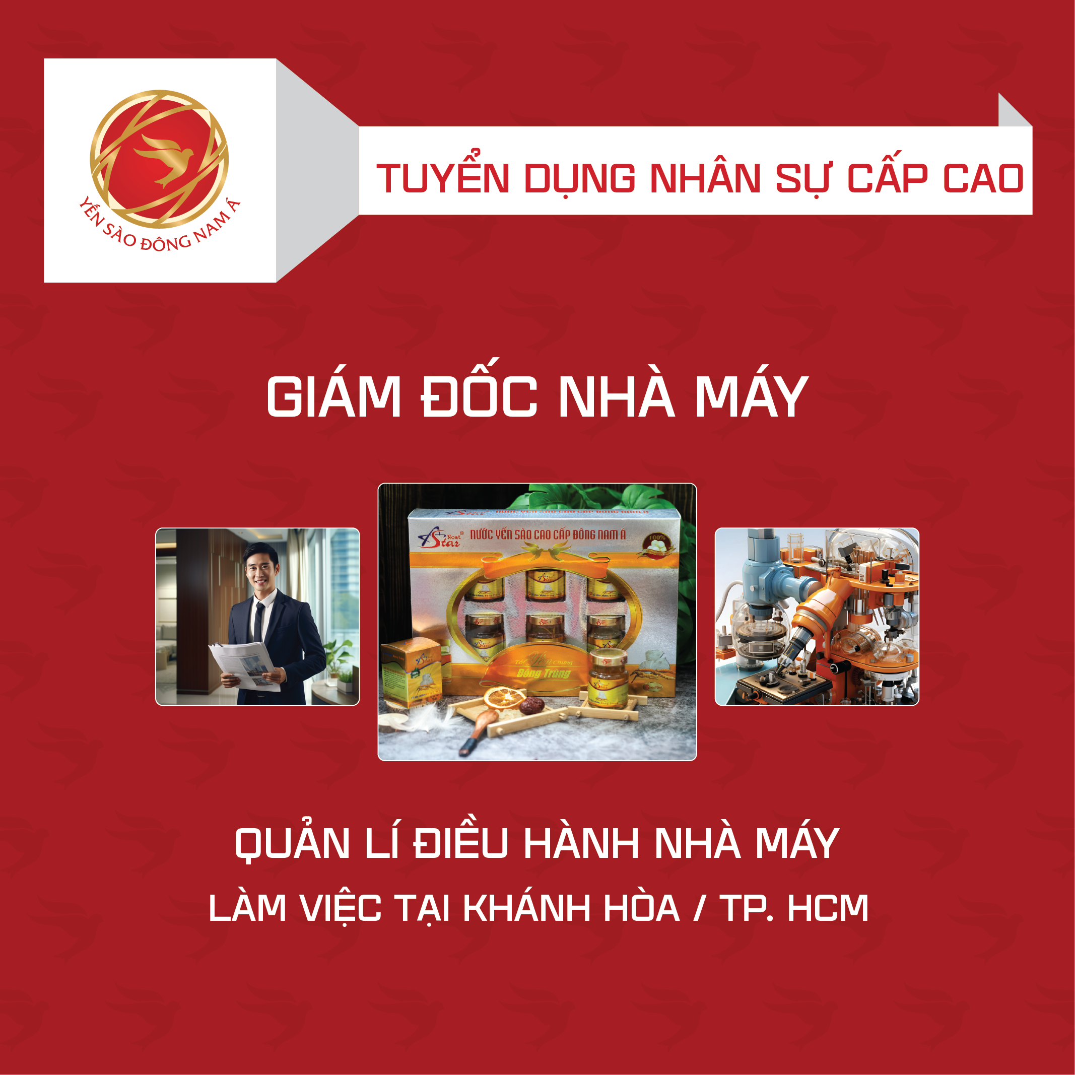 Tuyển Dụng giám đốc nhà máy